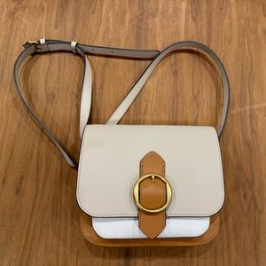 Banana Republic brown, gray, white crossbody bag